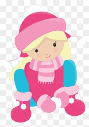 Girls Enjoying The Snow Clip Art - Winter Girl Clipart - Free Transparent PNG Clipart Images Download. - Transparent PNG Free Download