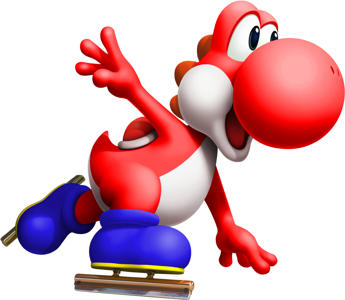 Mario And Sonic At The Olympic Winter Games Yoshi - Free Transparent PNG Clipart Images Download. - Transparent PNG Free Download