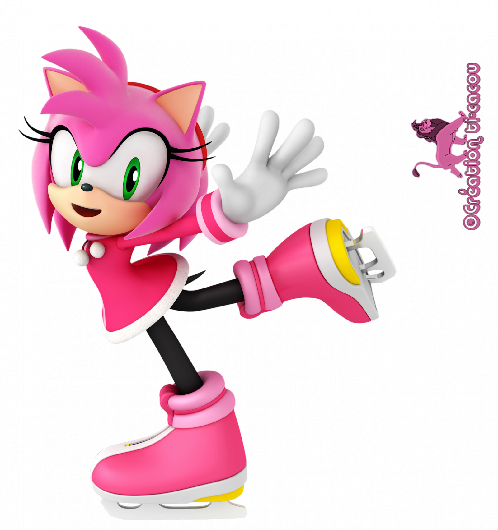 Blaze And The Sonic Girls Images Amy Ice Skating Hd - Mario And Sonic At The Olympic Winter Games Shadow - Free Transparent PNG Clipart Images Download. - Transparent PNG Free Download