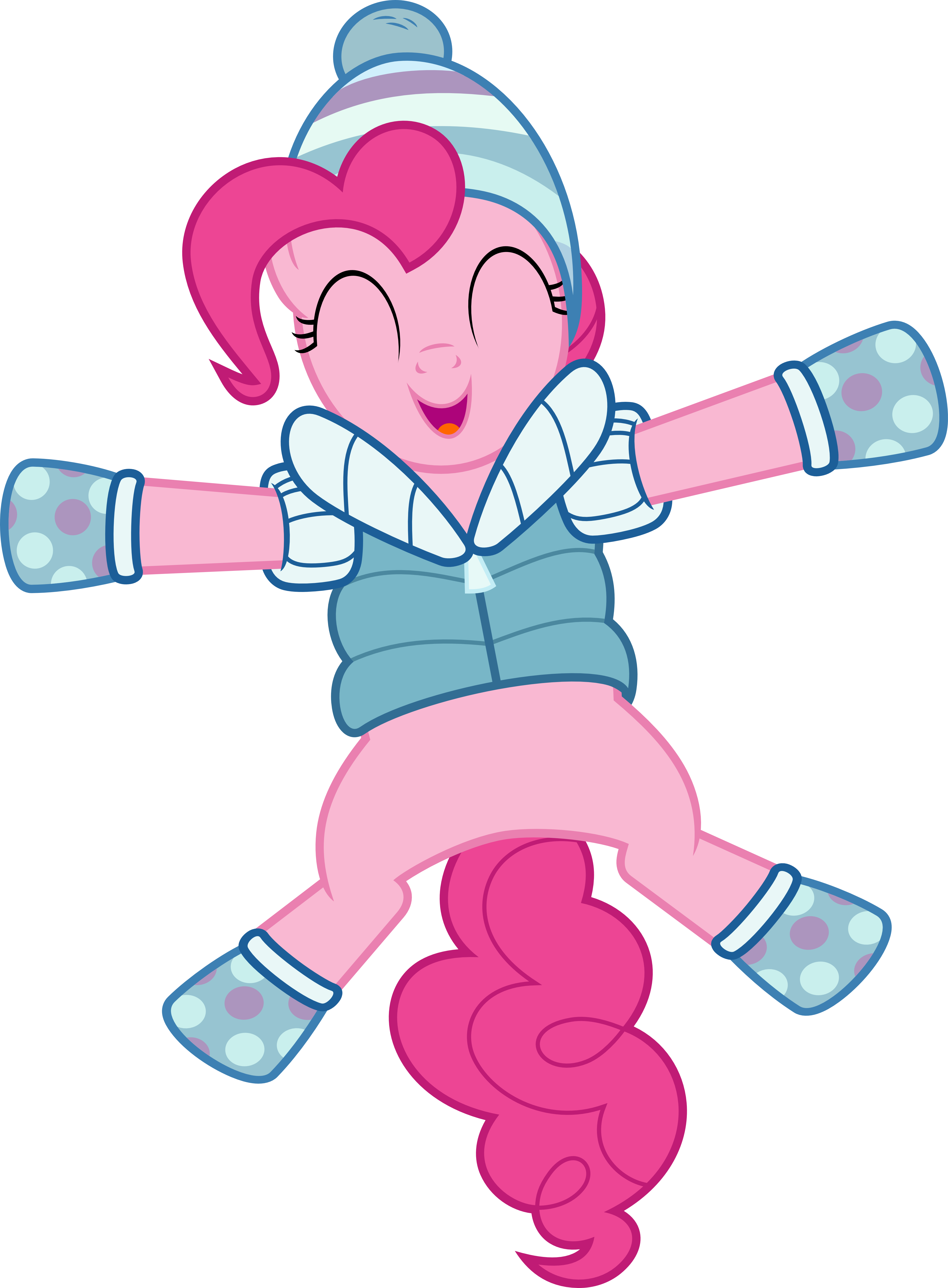 Pinkie Pie Making A Snow Angel By Jeatz-axl - Mlp Winter Pinkie Pie - Free Transparent PNG Clipart Images Download. - Transparent PNG Free Download