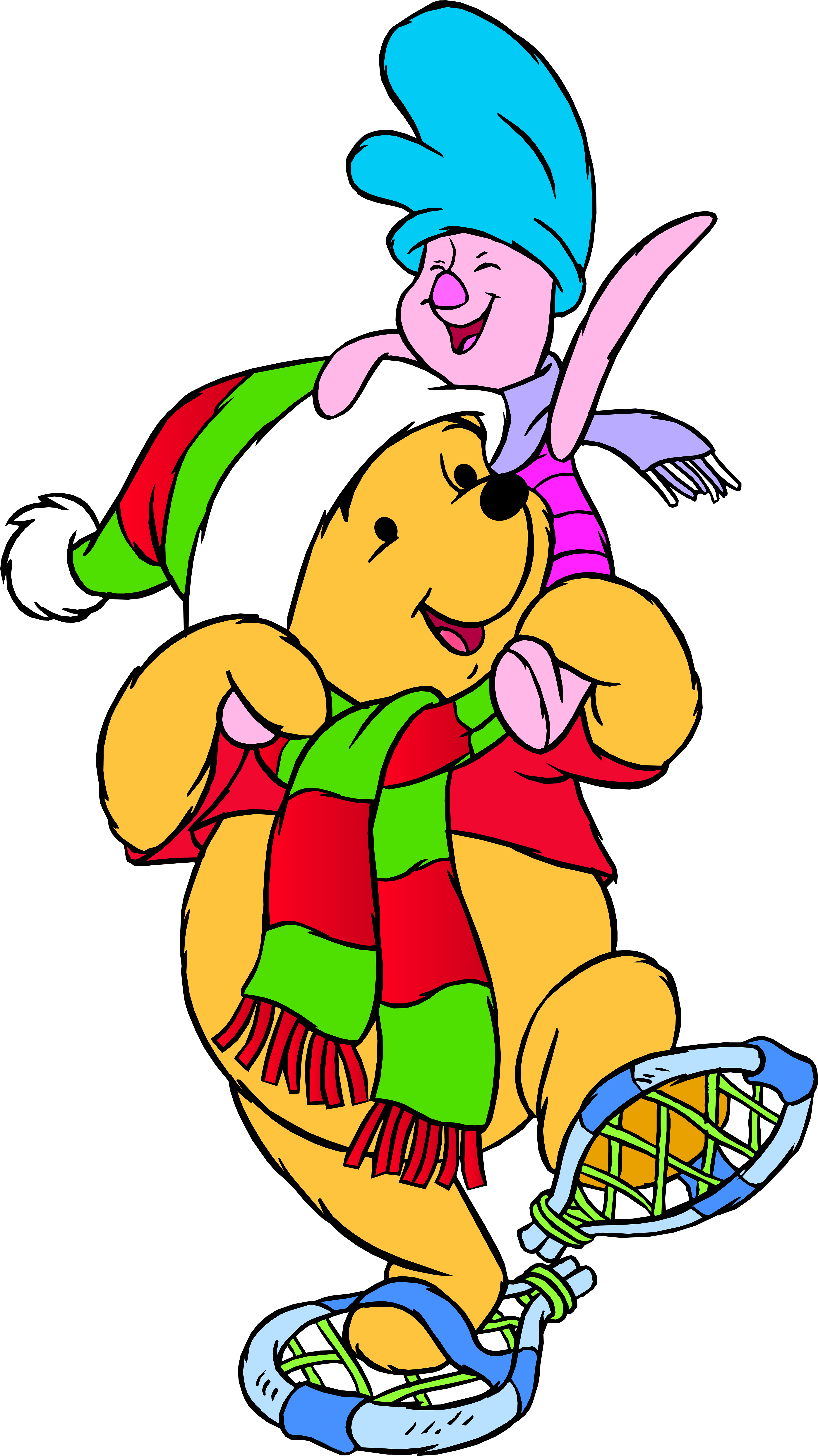 Winnie The Pooh And Piglet Winter Png Clip Art - Winnie The Pooh Winter - Free Transparent PNG Clipart Images Download. - Transparent PNG Free Download
