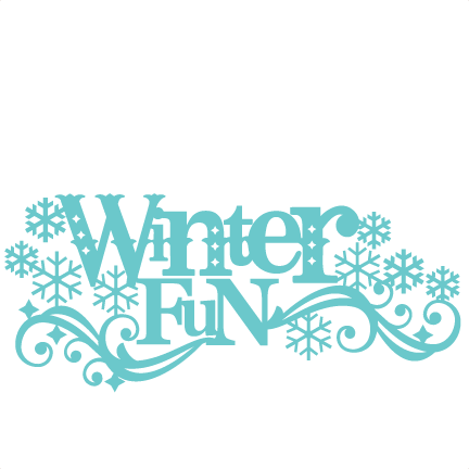 Winter Fun Title Svg Scrapbook Cut File Cute Clipart - Winter Fun Clip Art - Free Transparent PNG Clipart Images Download. - Transparent PNG Free Download
