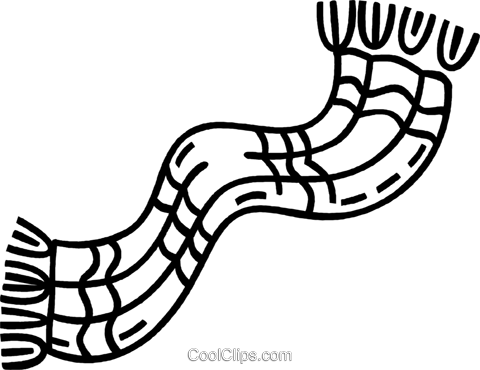 Winter Scarf Royalty Free Vector Clip Art Illustration - Winter Scarf Clip Art - Free Transparent PNG Clipart Images Download. - Transparent PNG Free Download