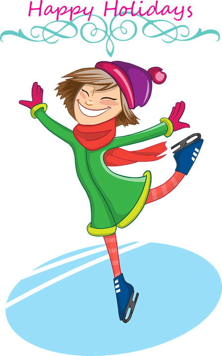 Ice Skating Cliparts 9, Buy Clip Art - Winter Ice Skating Character - Free Transparent PNG Clipart Images Download. - Transparent PNG Free Download