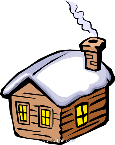 House In Winter Royalty Free Vector Clip Art Illustration - Winter Clipart - Free Transparent PNG Clipart Images Download. - Transparent PNG Free Download