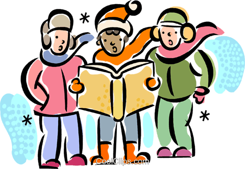 Christmas Carollers Carolers Royalty Free Vector Clip - Winter Choir Clipart - Free Transparent PNG Clipart Images Download. - Transparent PNG Free Download