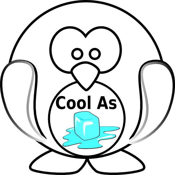 Cool As Ice Penquin Clip Art At Clkercom Vector Online - Free Black And White Clipart Of Winter Animals - Free Transparent PNG Clipart Images Download. - Transparent PNG Free Download