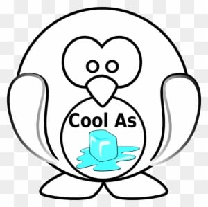 Cool As Ice Penquin Clip Art At Clkercom Vector Online - Free Black And White Clipart Of Winter Animals - Free Transparent PNG Clipart Images Download. - Winter Transparent PNG Free Download