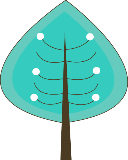 Teal Winter Tree - Teal Winter Tree - Free Transparent PNG Clipart Images Download. - Transparent PNG Free Download