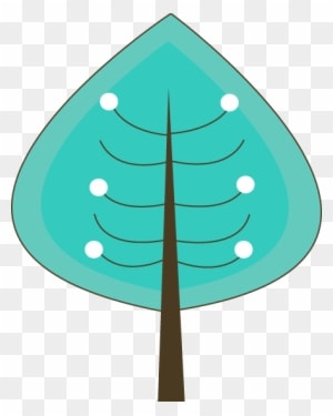 Teal Winter Tree - Teal Winter Tree - Free Transparent PNG Clipart Images Download. - Transparent PNG Free Download