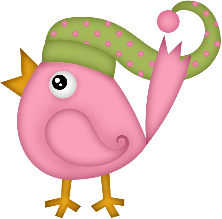 Winter Clipart, Christmas Clipart, Pink Bird, Piggy - Clip Art - Free Transparent PNG Clipart Images Download. - Transparent PNG Free Download