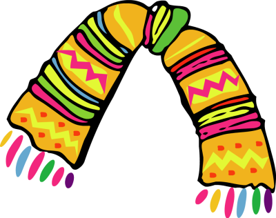 Winter Scarf Clip Art - Time & Tide Wait For None - Free Transparent PNG Clipart Images Download. - Transparent PNG Free Download