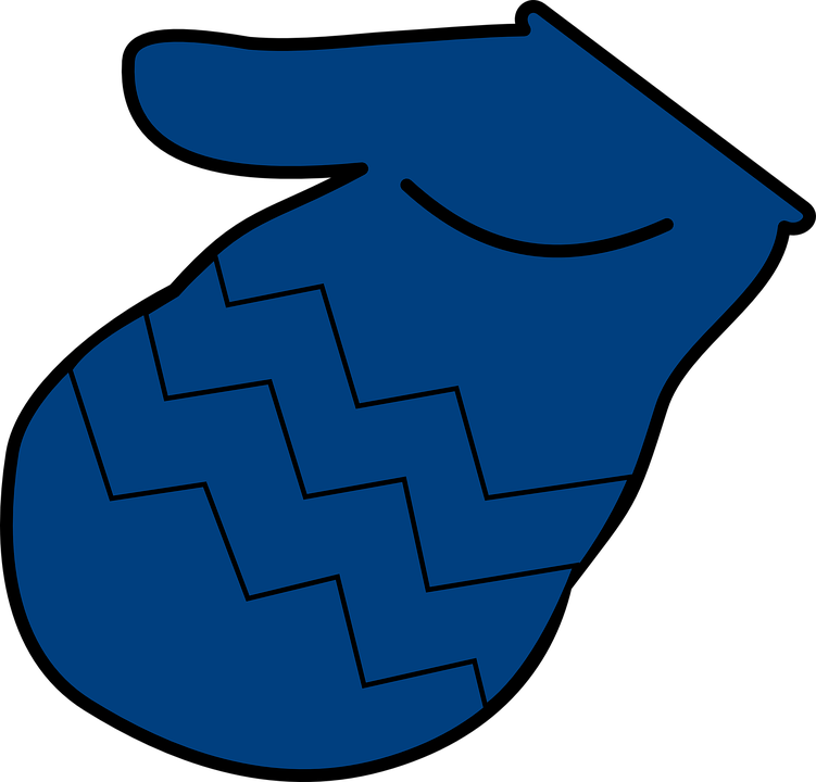 Mitten Winter Gloves Cold Freezing Hand Blue - Blue Mitten Clipart - Free Transparent PNG Clipart Images Download. - Transparent PNG Free Download