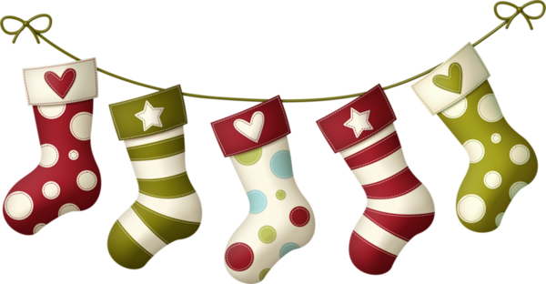 Christmas Stockings 77 Png 600 X 312 - Calcetines De Navidad Png - Free Transparent PNG Clipart Images Download. - Transparent PNG Free Download