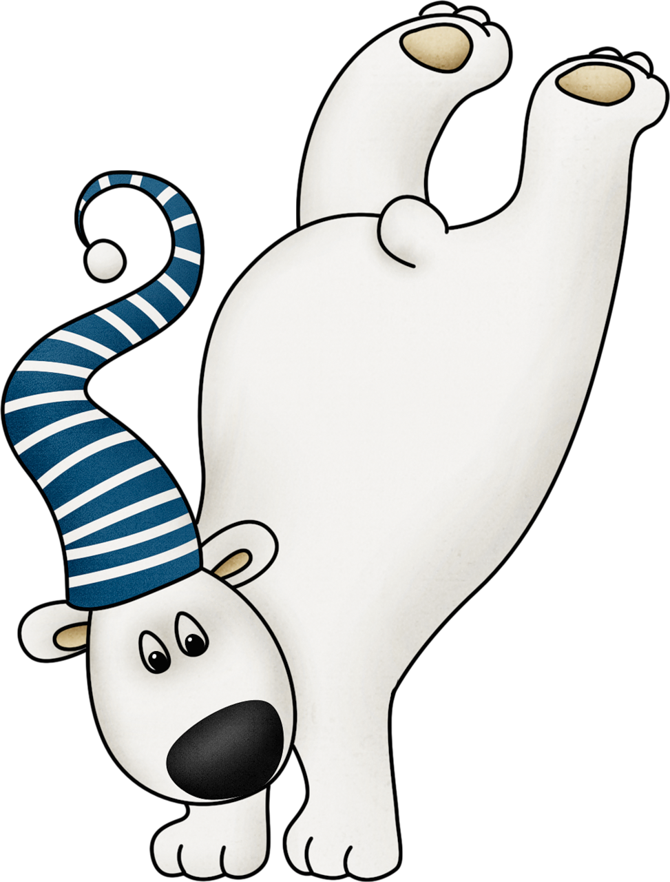Cute Winter Polar Bear Clip Art - Polar Bear Clip Art - Free Transparent PNG Clipart Images Download. - Transparent PNG Free Download