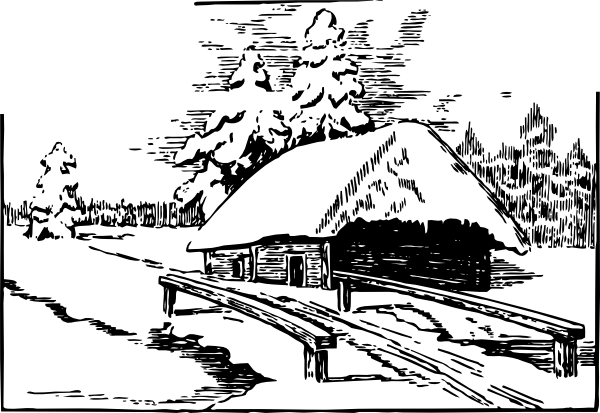 Winter Clipart Winter Scenery - Clip Art Black And White Nature - Free Transparent PNG Clipart Images Download. - Transparent PNG Free Download