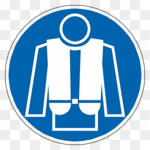 Winter Coat Clipart 13, Buy Clip Art - Wear Life Jacket Sign - Free Transparent PNG Clipart Images Download. - Winter Transparent PNG Free Download