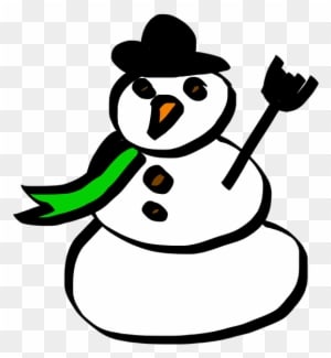 Cartoon, White, Snow, Winter, Scarf, Green - Nguoi Tuyet Hoat Hinh - Free Transparent PNG Clipart Images Download. - Transparent PNG Free Download