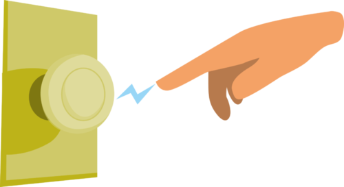 When You Walk Across A Carpet In A Cold, Dry Winter, - Door Knob Electric Shock - Free Transparent PNG Clipart Images Download. - Transparent PNG Free Download