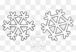 An Identical Winter Season Snowflakes Coloring Page - Snowflakes To Color - Free Transparent PNG Clipart Images Download. - Winter Transparent PNG Free Download