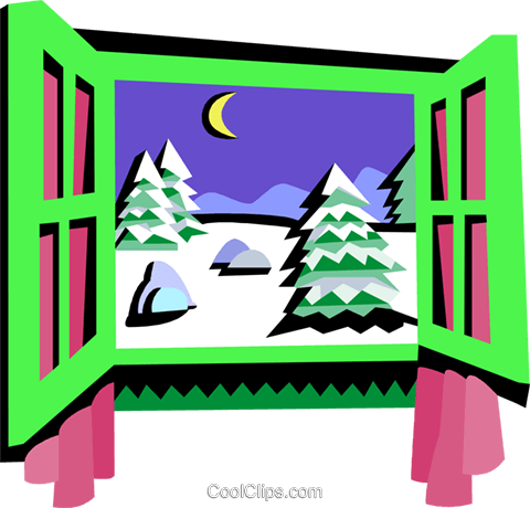 Window Frame, Winter Scene Royalty Free Vector Clip - Clip Art - Free Transparent PNG Clipart Images Download. - Winter Transparent PNG Free Download
