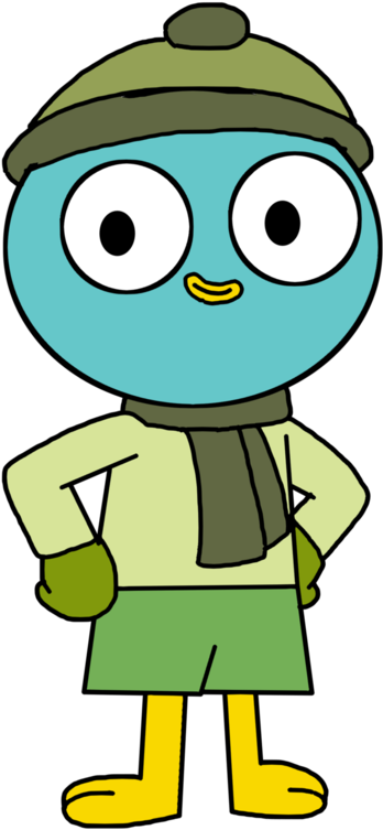 Harvey Beaks With His Winter Clothes By Marcospower1996 - Cartoon - Free Transparent PNG Clipart Images Download. - Winter Transparent PNG Free Download