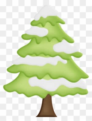 Winter Clipart Christmas Tree - Pine Tree With Snow Clipart - Free Transparent PNG Clipart Images Download. - Winter Transparent PNG Free Download
