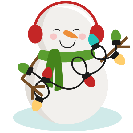 Snowman With Christmas Lights Svg Cutting Files For - Holiday Lights Clip Art - Free Transparent PNG Clipart Images Download. - Transparent PNG Free Download