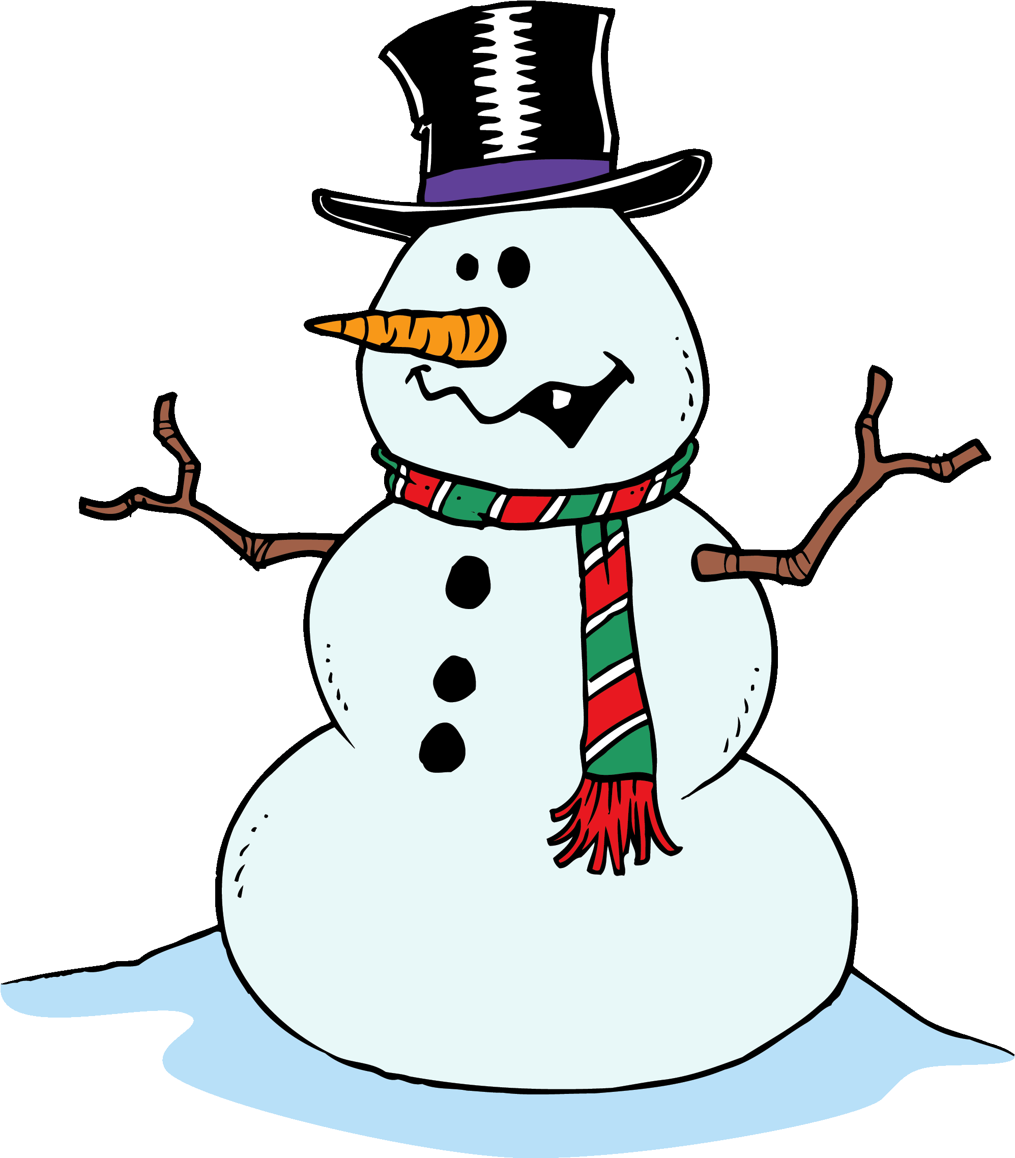 Winter Snowman Clip Art - Snowman Clip Art - Free Transparent PNG Clipart Images Download. - Transparent PNG Free Download