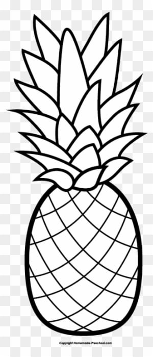 Pineapple Clipart Winter - Cute Pineapple Coloring Pages - Free Transparent PNG Clipart Images Download. - Winter Transparent PNG Free Download