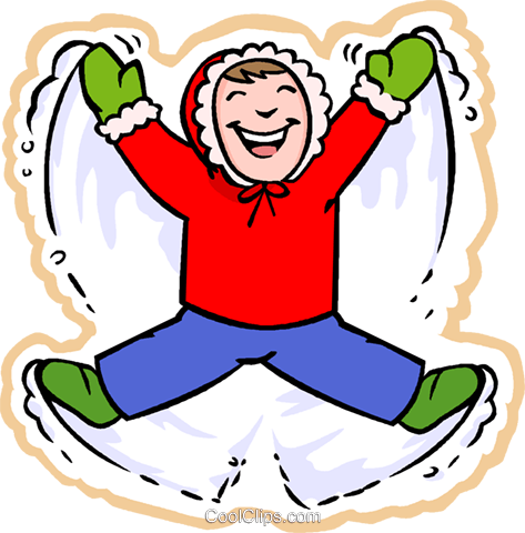 Making Angels In Snow, Winter Royalty Free Vector Clip - Clip Art Snow Angel - Free Transparent PNG Clipart Images Download. - Winter Transparent PNG Free Download