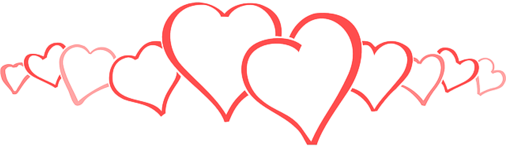 Port Alberni Winter Events Date Night At The Alberni - Love Hearts In A Row - Free Transparent PNG Clipart Images Download. - Transparent PNG Free Download