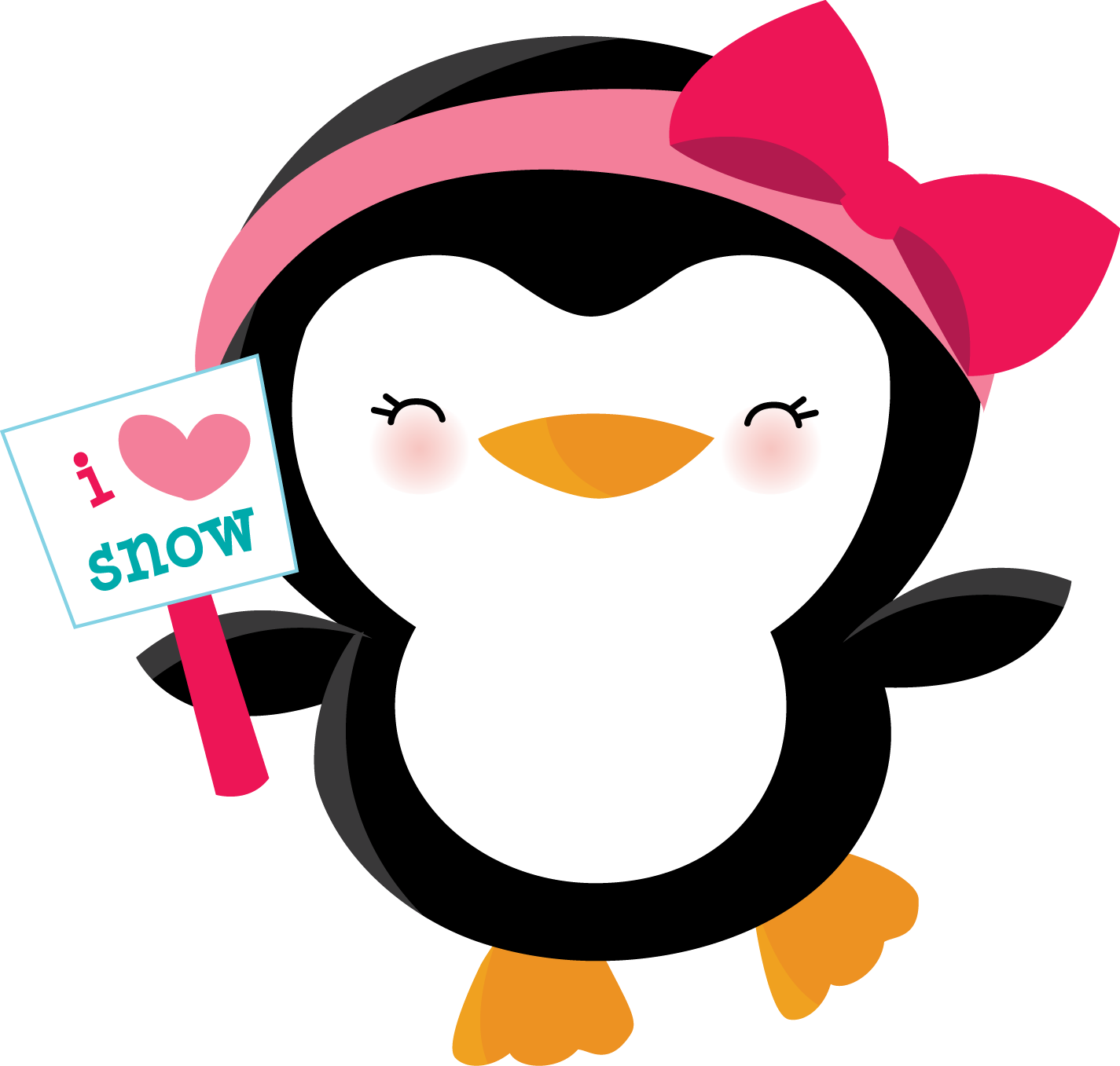 Photo By @daniellemoraesfalcao - Inktastic Penguin Girl Snowflakes Baby Bib 1st Christmas - Free Transparent PNG Clipart Images Download. - Winter Transparent PNG Free Download