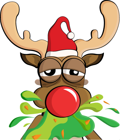 Drunk Reindeer By Victor Rodriguez Craft Patterns, - Drunk Reindeer By Victor Rodriguez Craft Patterns, - Free Transparent PNG Clipart Images Download. - Transparent PNG Free Download