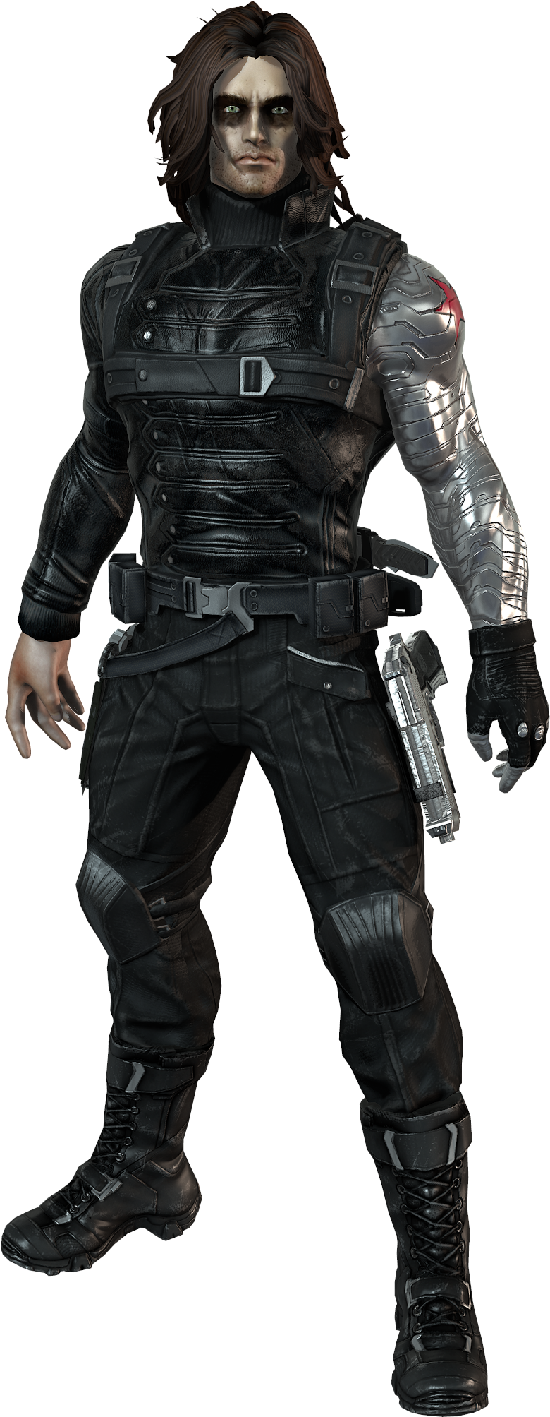 Winter Soldier League Of Extraordinary, Winter Soldier, - Winter Soldier Marvel Costume Transparent PNG - 858x2048 - Free Download on - Transparent PNG Free Download