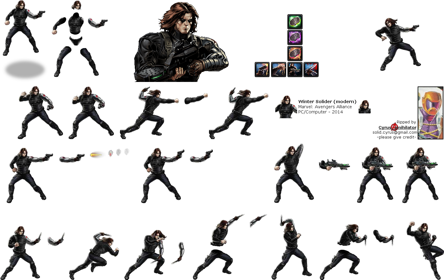 Click For Full Sized Image Winter Soldier - Winter Soldier Avengers Alliance Png Transparent PNG - 1475x935 - Free Download on - Transparent PNG Free Download
