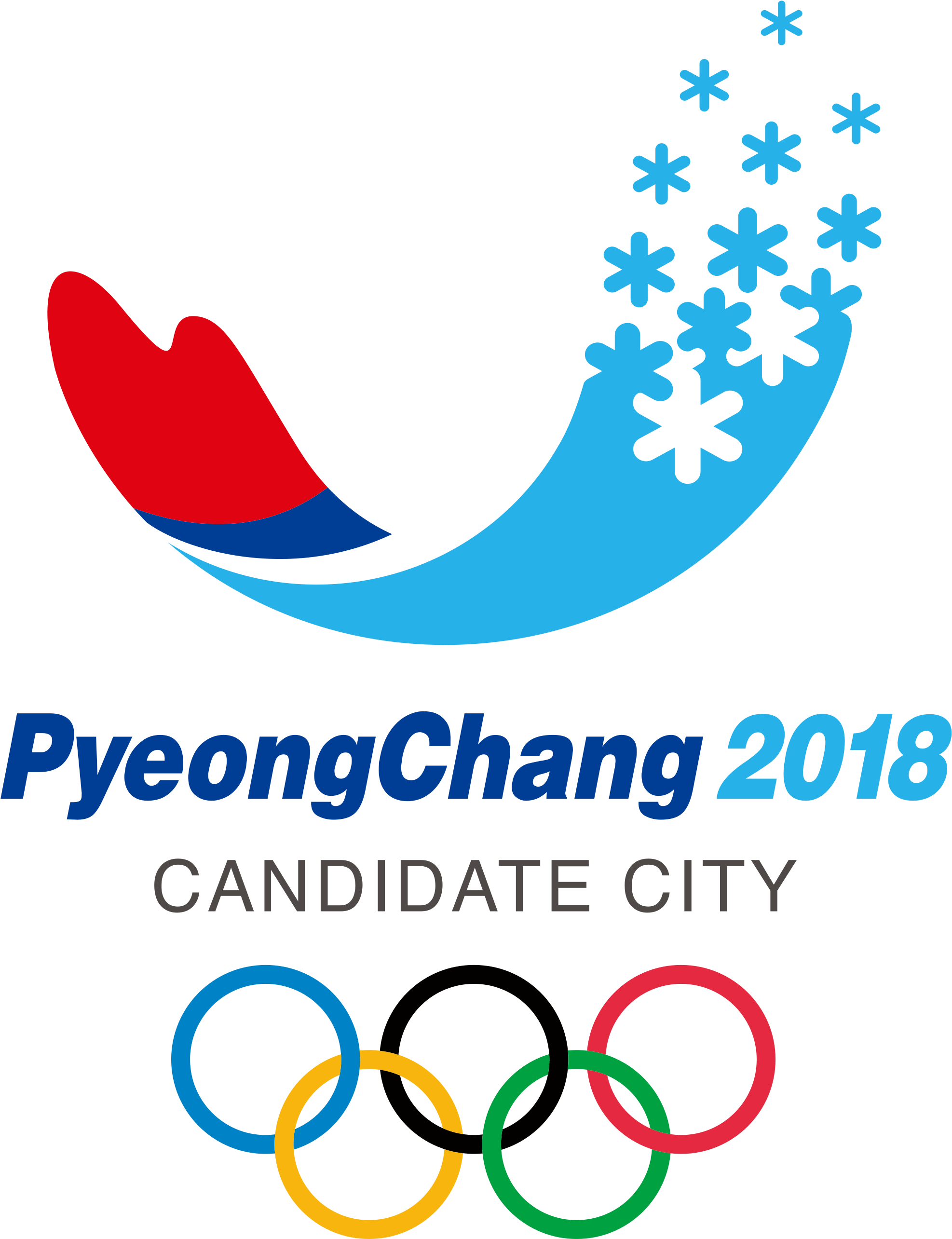 Pyeongchang Winter Olympic Games 2018 Logo - 2018 Winter Olympic Games Logo Png Transparent PNG - 2000x2594 - Free Download on - Transparent PNG Free Download