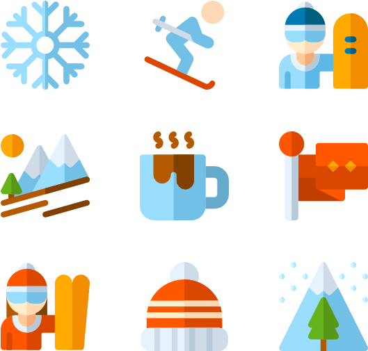 Winter Sports - Winter Flat Icon Transparent PNG - 600x564 - Free Download on - Transparent PNG Free Download