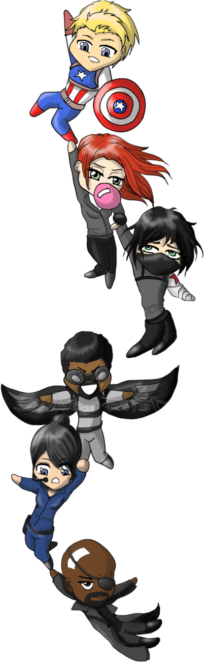 Happy Birthday - Chibi Winter Soldier Drawings Transparent PNG - 613x1305 - Free Download on - Transparent PNG Free Download