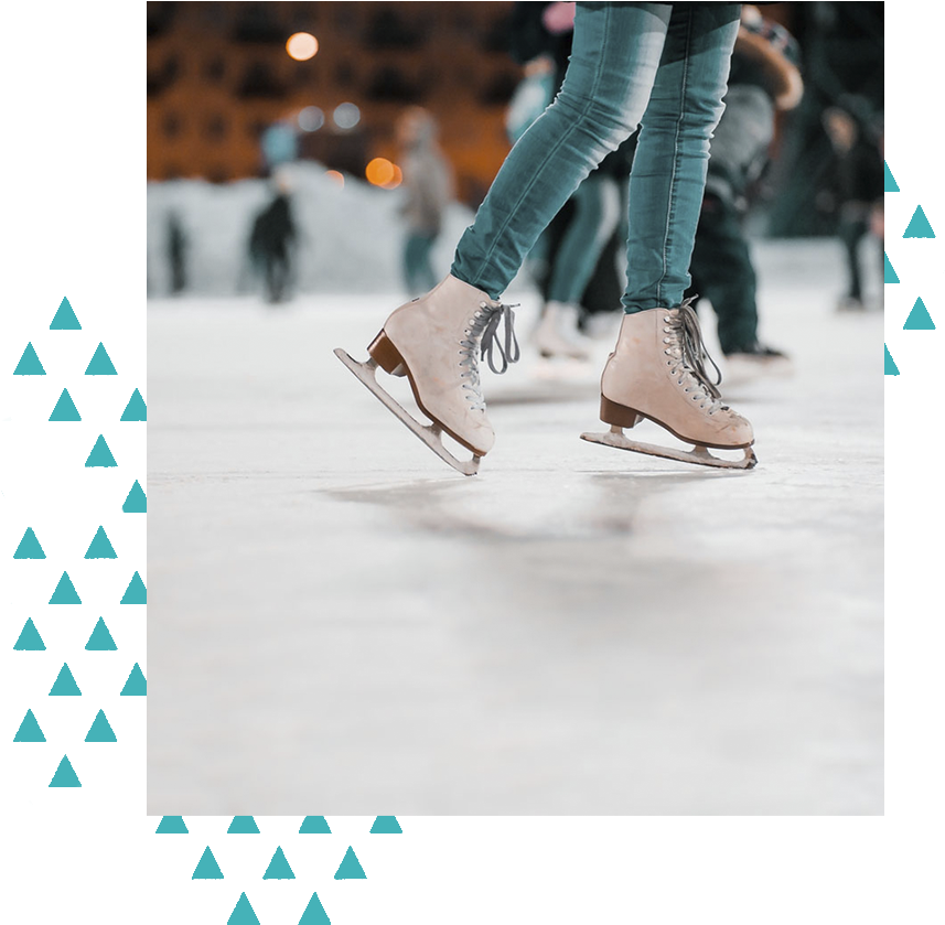 Ice Skating On The Roof At Ponce City Market - Winter Activities Ice Skating Transparent PNG - 879x875 - Free Download on - Transparent PNG Free Download
