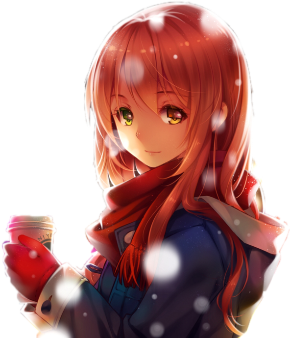 Download Coffe Bts Youtube To Mp3 Free, Search Results - Winter Anime Girl Render Transparent PNG - 611x701 - Free Download on - Transparent PNG Free Download