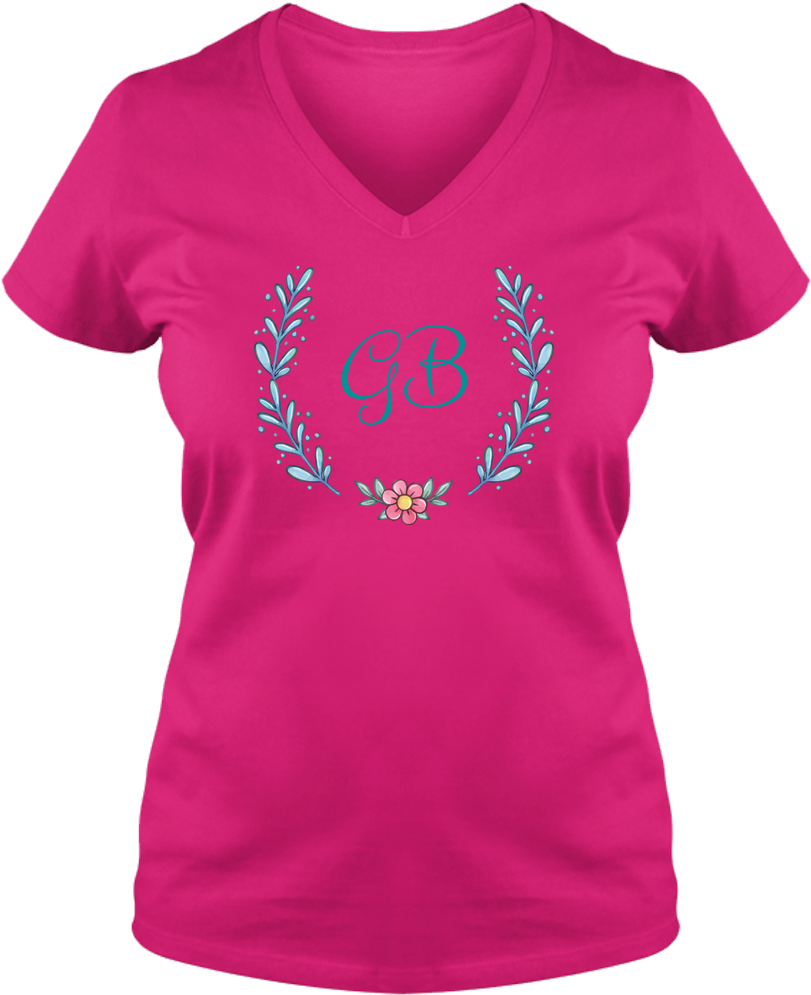 Unique Tee Personalized Wreath Custom Name Initial - Witch Doctor Ladies V-neck Transparent PNG - 1000x1000 - Free Download on - Transparent PNG Free Download