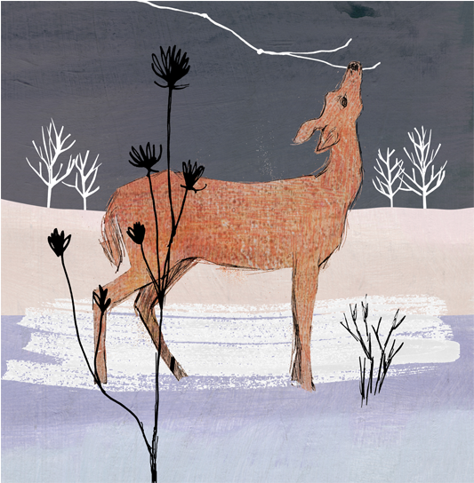 Winter Woodland Deer - Deer Transparent PNG - 600x600 - Free Download on - Transparent PNG Free Download