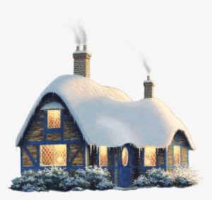 Transparent Snowy Winter House Png - Cottage In Snow Drawing Transparent PNG - 996x881 - Free Download on - Transparent PNG Free Download
