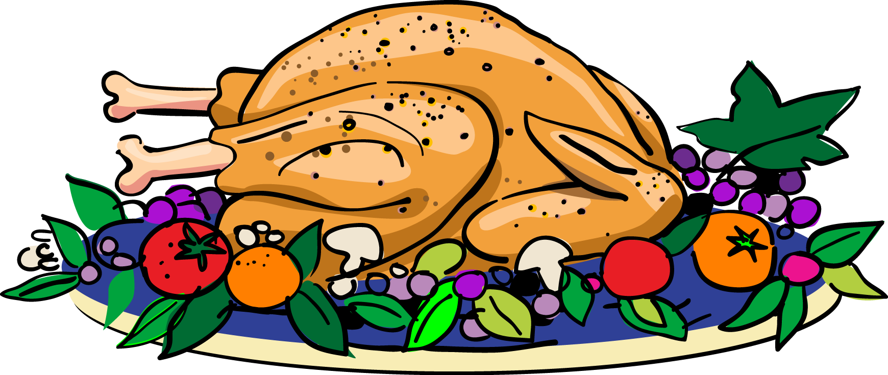 Thanksgiving Dinner Clip Art - Turkey Dinner Clipart - Free Transparent PNG Clipart Images Download. - Transparent PNG Free Download