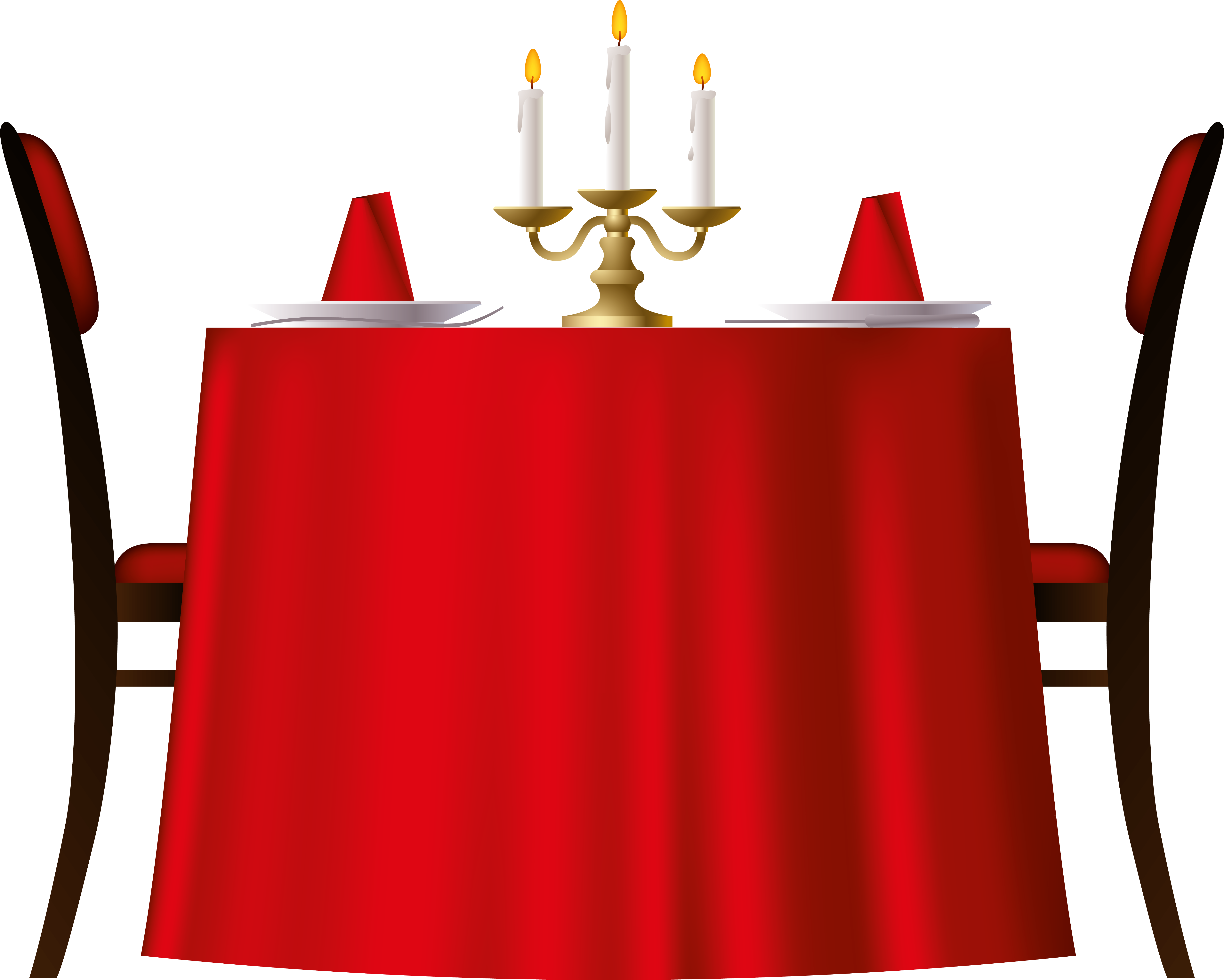 Red Romantic Table Png Image - Candle Light Dinner Png - Free Transparent PNG Clipart Images Download. - Transparent PNG Free Download