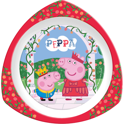 82121 Peppa Pig Triangle Plate - Peppa Pig 'once Upon A Time' Dinner Set - Free Transparent PNG Clipart Images Download. - Transparent PNG Free Download