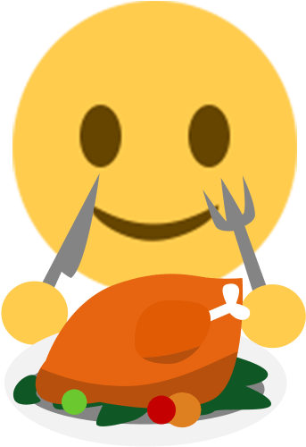 Thanksgiving Day Emoji Sticker - Emoji Png Dinner - Free Transparent PNG Clipart Images Download. - Transparent PNG Free Download