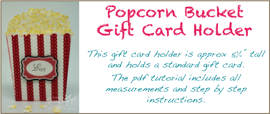 Stampin Up Stamping T Popcorn Bucket Tutorial - Talk To Me At Dinner Time Card - Free Transparent PNG Clipart Images Download. - Transparent PNG Free Download