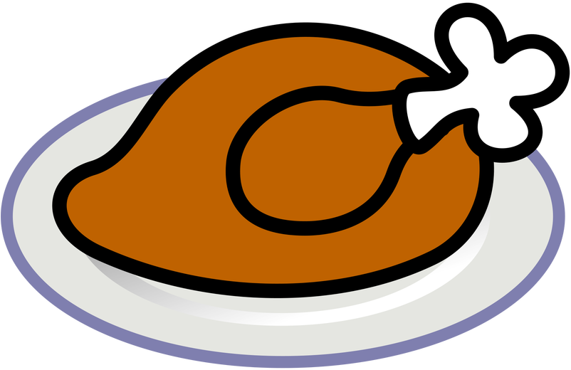 Family Turkey Dinner Clipart - Cooked Turkey Vector - Free Transparent PNG Clipart Images Download. - Transparent PNG Free Download